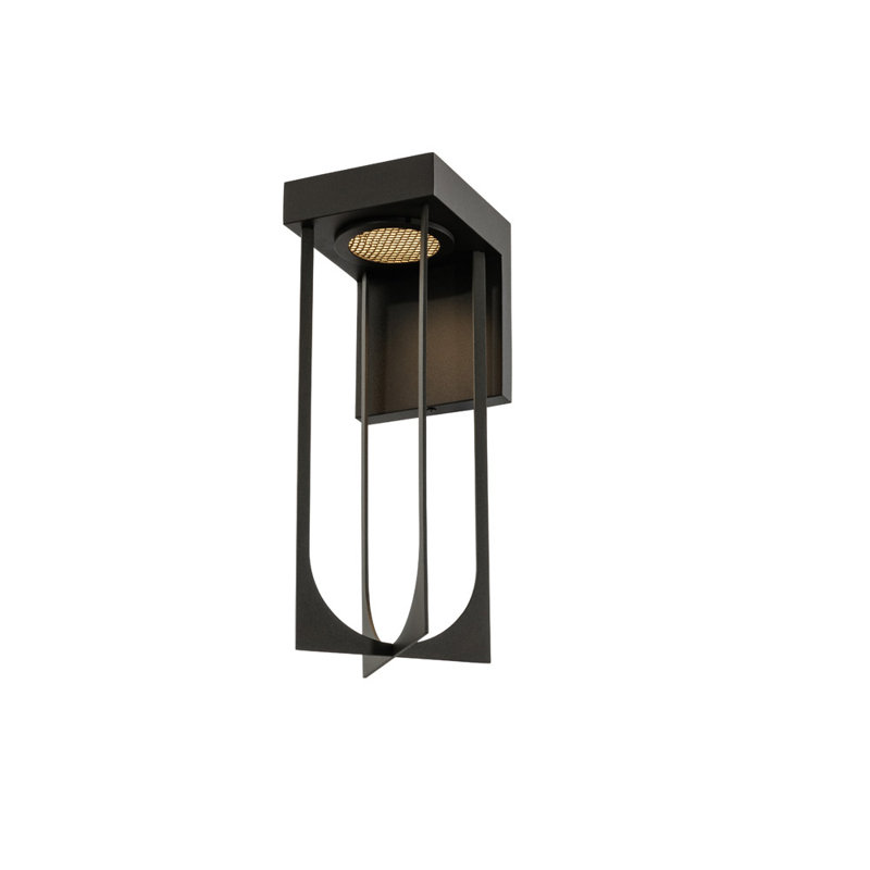 Applique murale d'extérieur 1 LT noir mat Optika Kalco