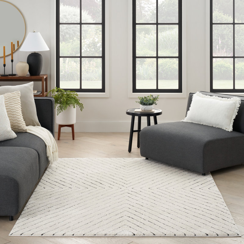 Abstract Area Rug, Rectangle 7'10" x 9'10"