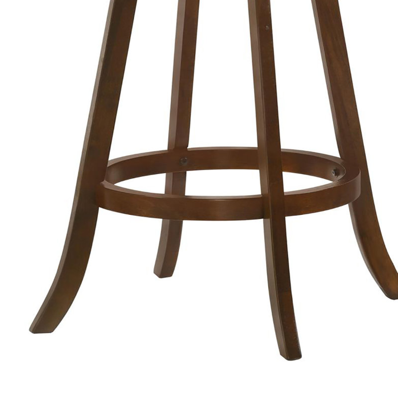 Caesare Swivel Stool in Brown and Black, Bar Stool (30.5" Seat Height)