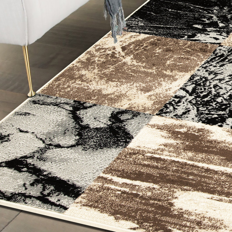 Tapis intérieur éclectique Jasmine, Rectangle 4 pi x 6 pi