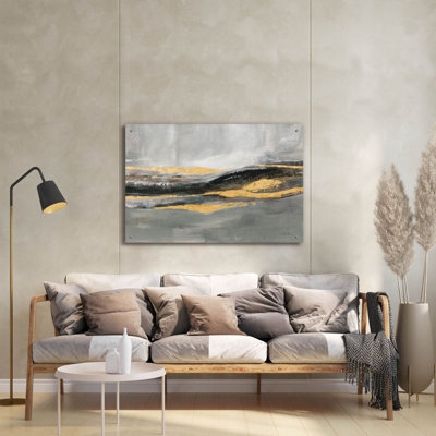  «Sparkling Snow» par Silvia Vassileva, art mural en verre acrylique, 24 po x 16 po