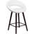 Palafox 24'' High Contemporary Vinyl Counter Height Stool with Wood Frame-53430230-24691097