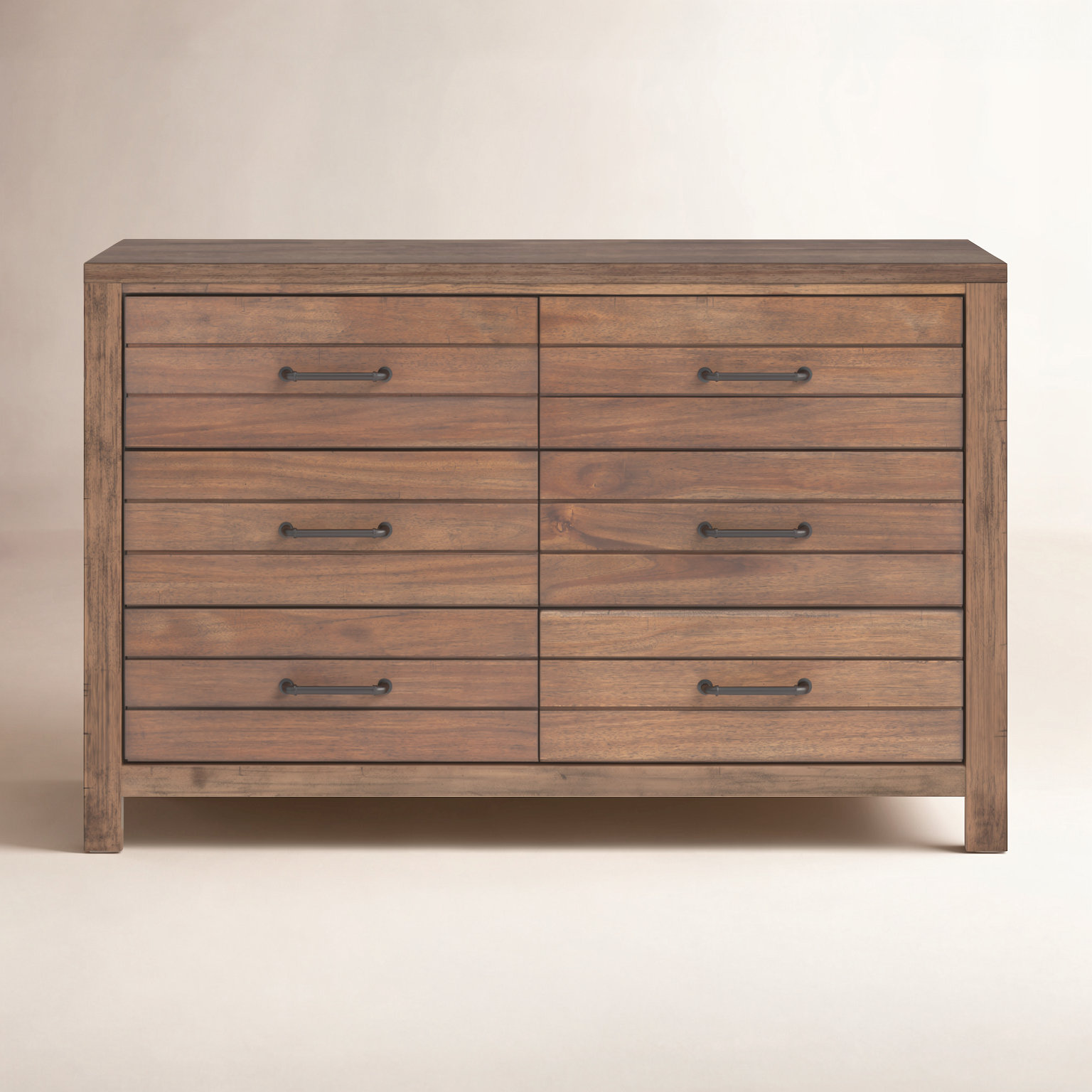 Tyson 6 Drawer 54'' W Dresser, Tree House Brown