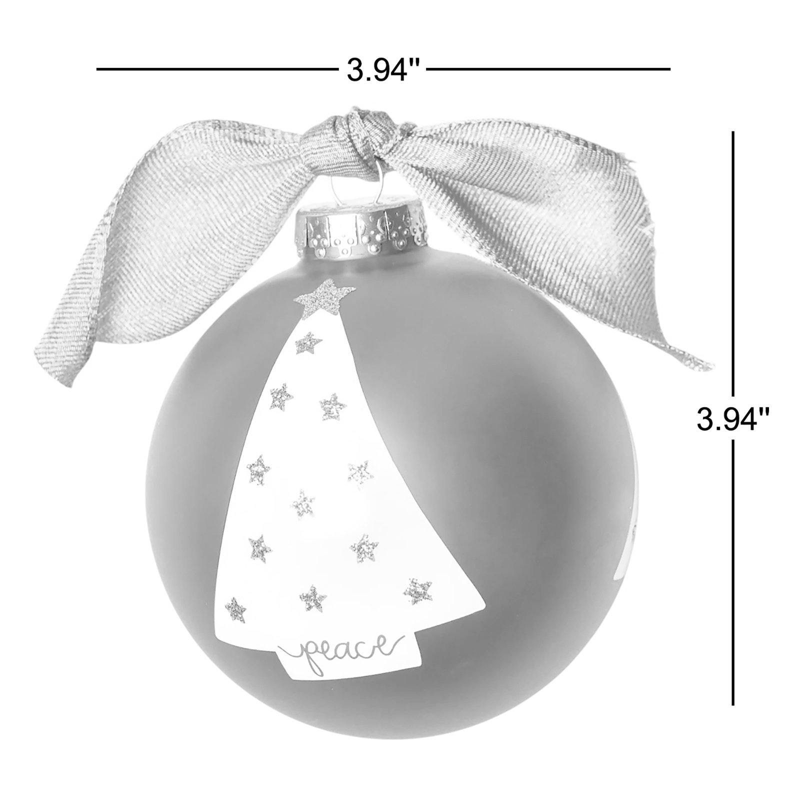 4" Glass Bauble