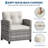 3-Piece Outdoor Wicker Patio Set – All-Weather Rattan Chairs, Washable Cushions & Tempered Glass Table-1025308099