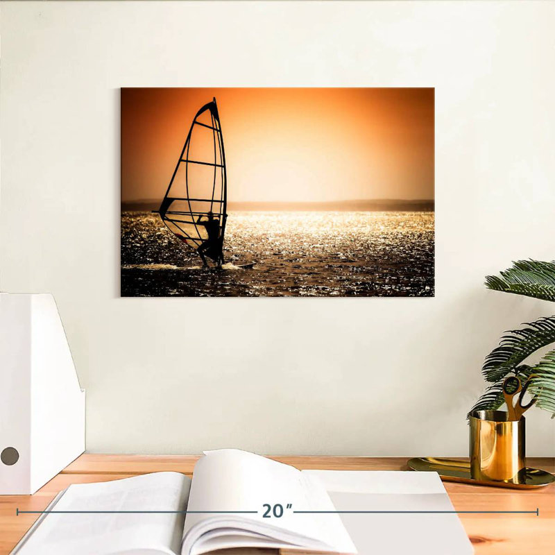 Sireci Windsurfer Sunset, 8" H x 12" W