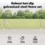 Welded Wire Fence With 7 Flanged Posts Steel-577616545-577616479