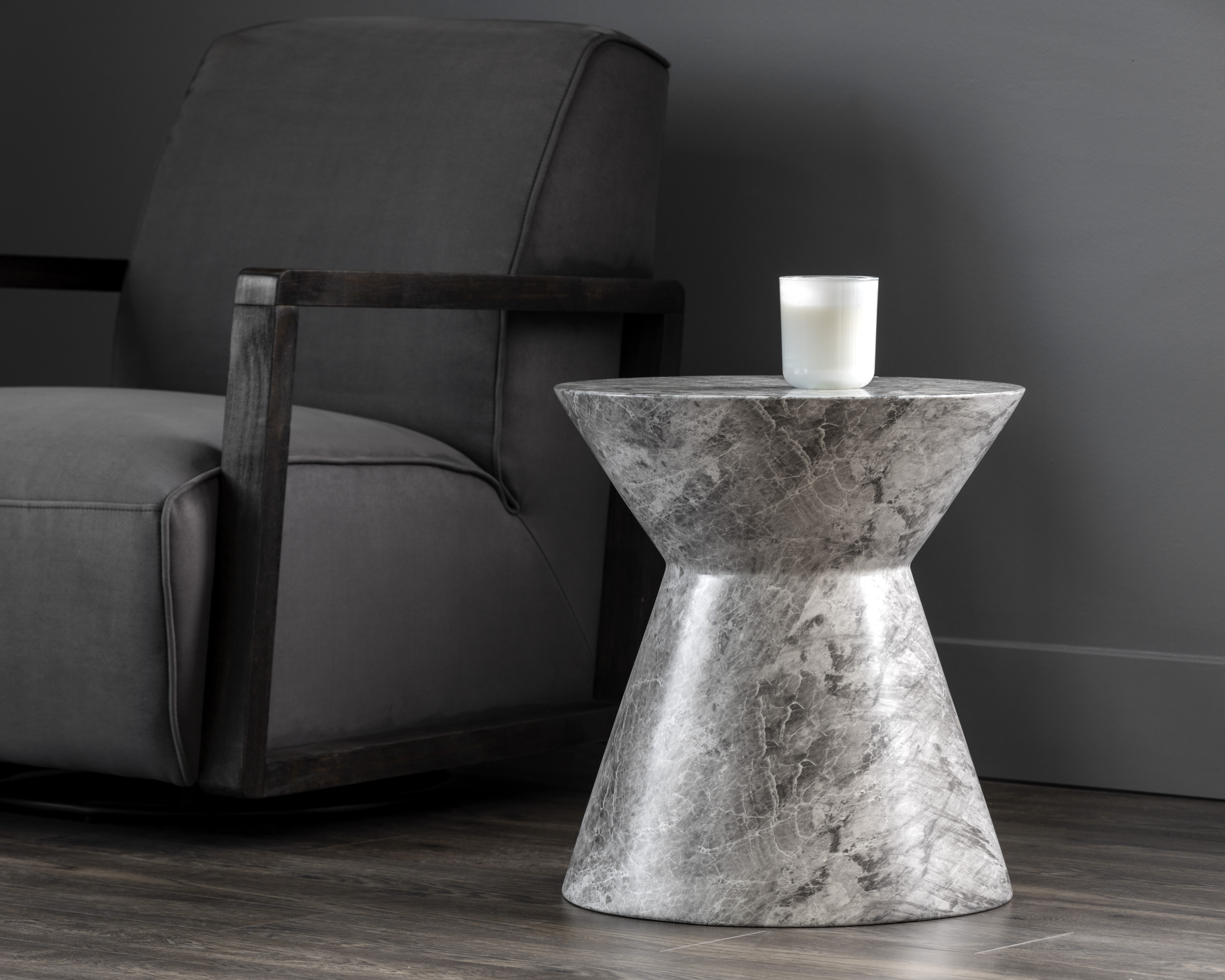 Orren Ellis Zayani END TABLE - MARBLE LOOK | Wayfair