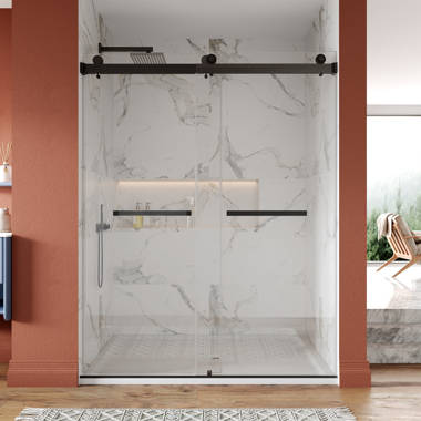 Fab Glass and Mirror 56'' - 60'' W x 70'' H Double Sliding