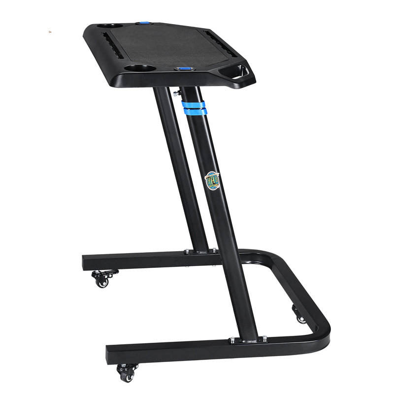 Bureau à vélo réglable Rad Sportz - Chariot à roulettes pour vélo stationnaire - Entraînement lorsque vous travaillez ou regardez la télévision - Bureau debout