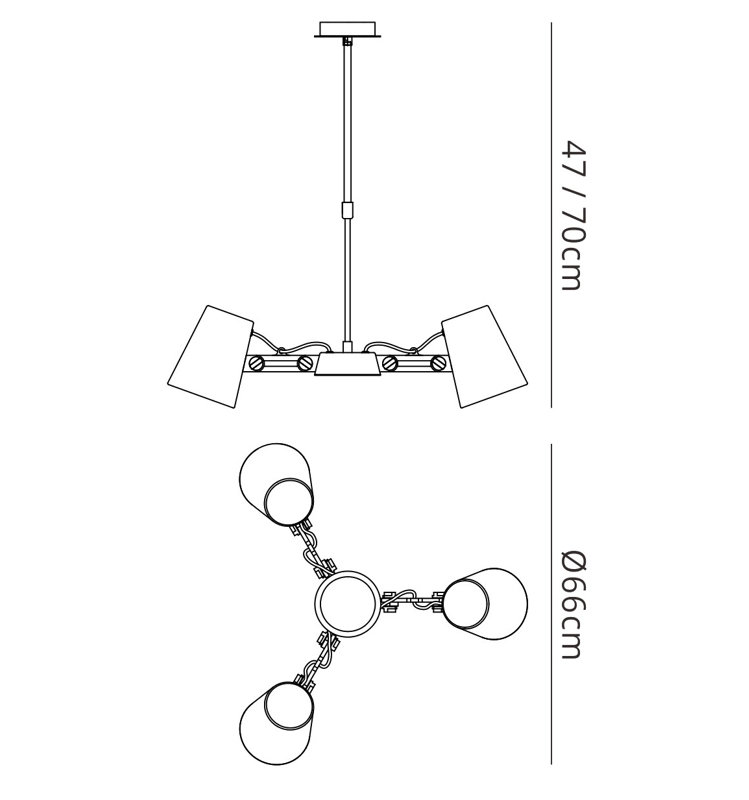 Merced 3 - Light Polished Chrome Unique/Statement Pendant