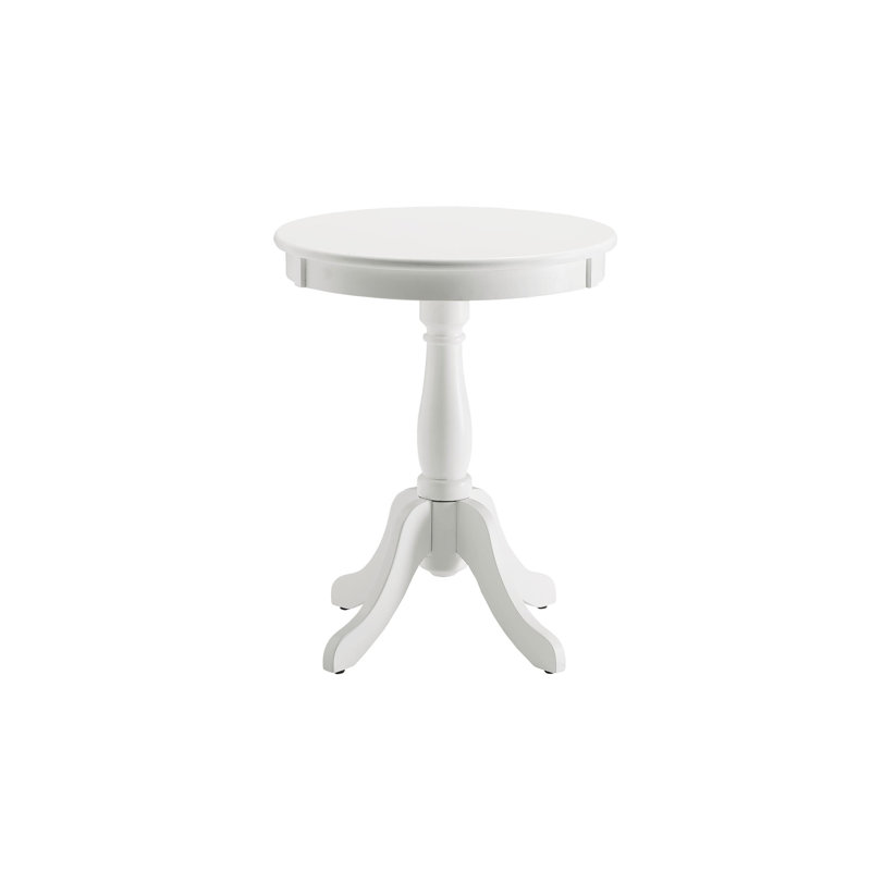 Alger White Finish Accent Table, White