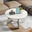 Table basse 31,5 "pour le salon, table d'appoint en bois à 2 niveaux avec rangement ouvert-1583453921