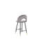 Aubin Upholstered Counter Stool with Metal Frame-1260966417