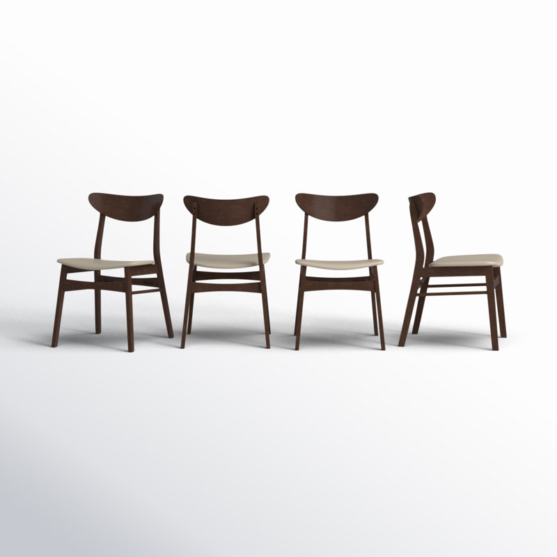 Chaise d'appoint rembourré, Gris, Noyer