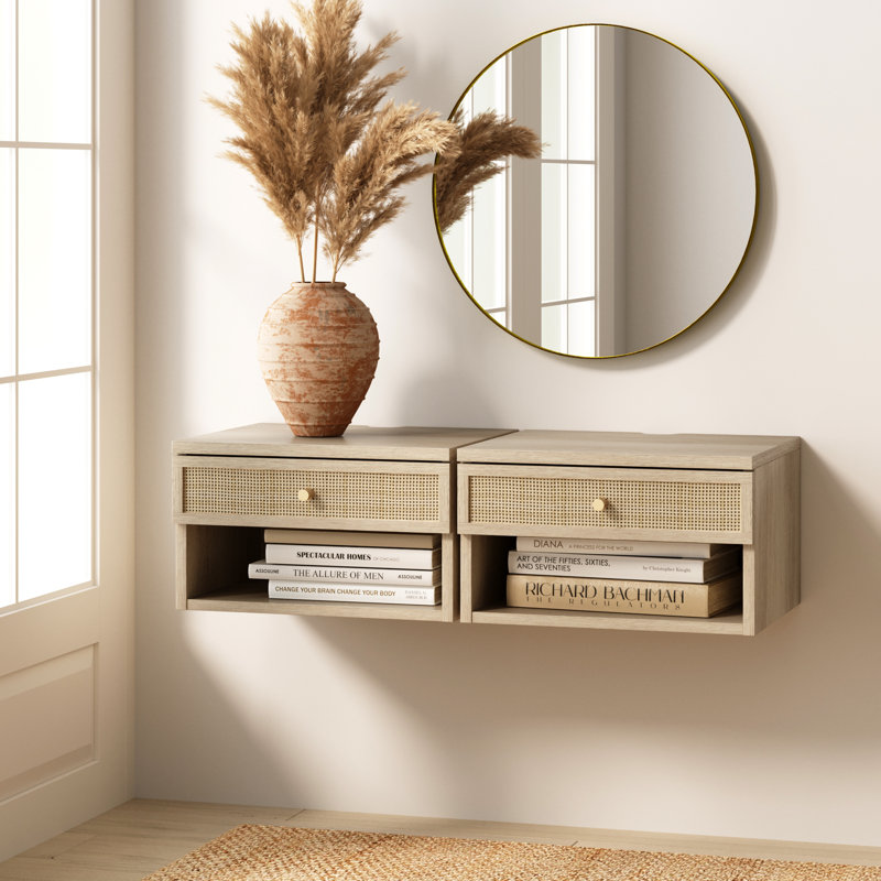 31.4'' W Nightstand, Light Oak