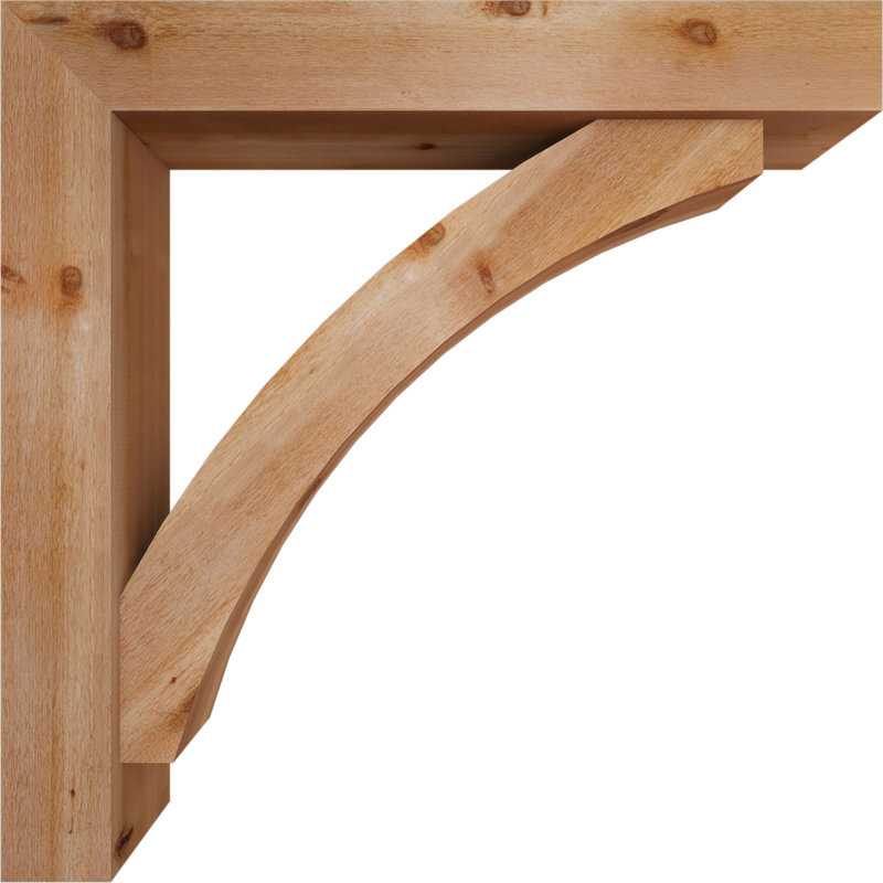 Support de bloc Thorton avec entretoise décalée, 48 X 48, Cèdre rouge occidental de l 8 po (scié brut)