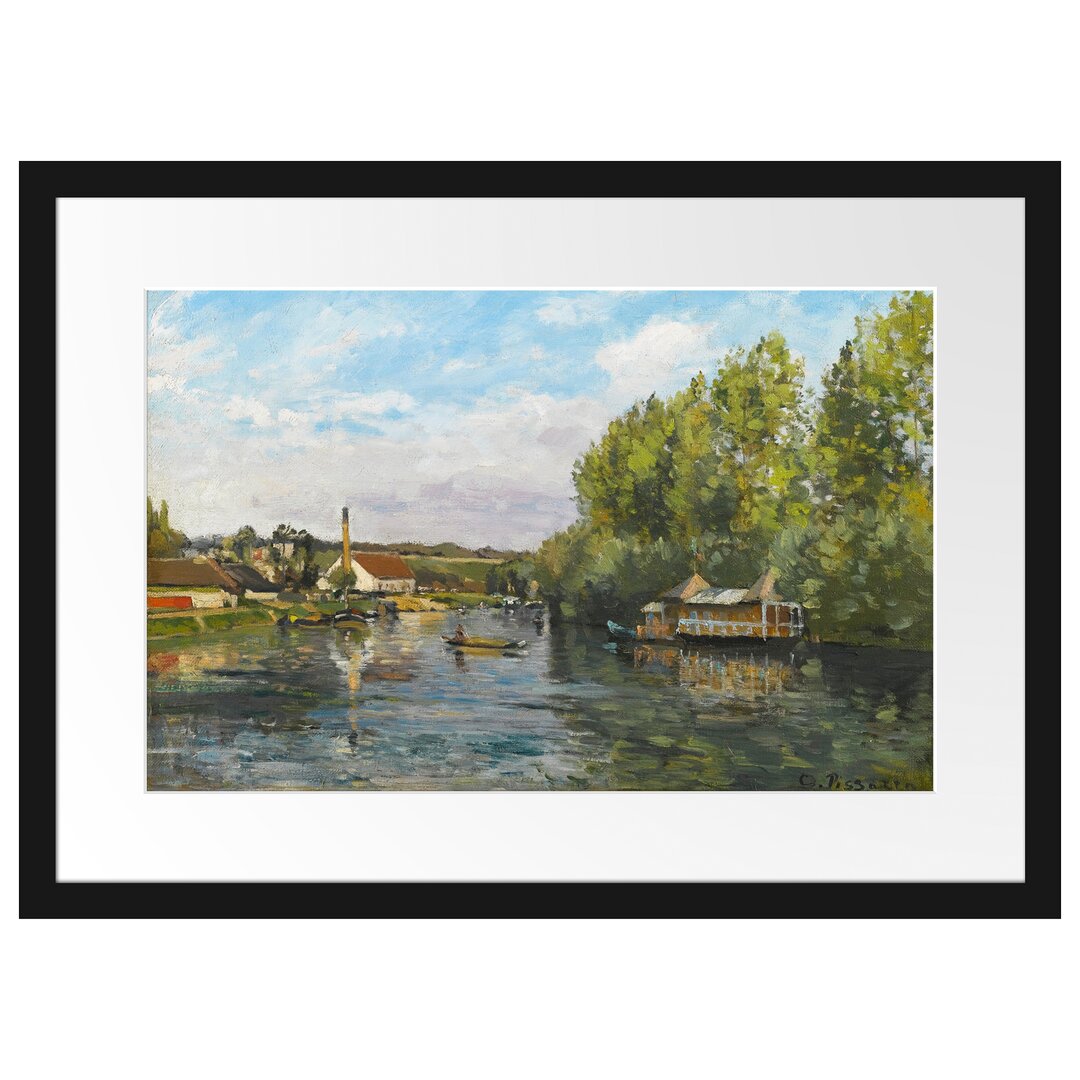 Gerahmter Kunstdruck La Seine À Port-Marly von Camille Pissarro