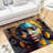 Exquisite Non Woven Soft Type Printed Rug with Intricate Floral Pattern for a Touch of Elegance in Your Living Room or Bedroom-114329408