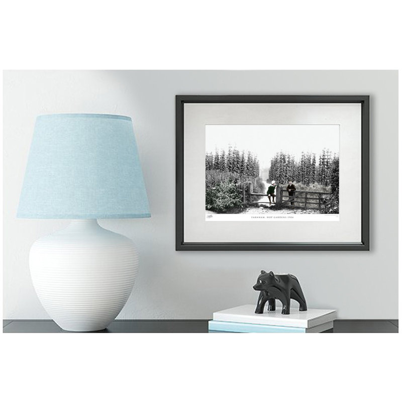 Farnham, Hop Gardens 1904 1 Piece Single Picture Frame Wall Art, 60cm H x 80cm W x 2.3cm D