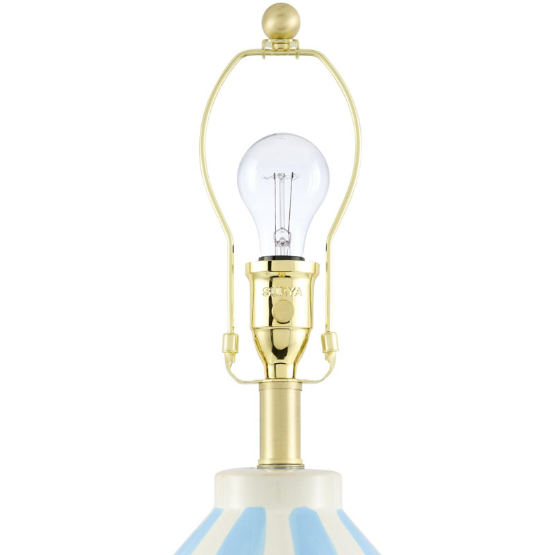 Lampe de table Samoti, Bleu / blanc