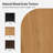 Lucious Transitional 32''W 2-Door Transitional Storage Curved Cabinet with Classic Spindle Legs and Cable Management-201438415