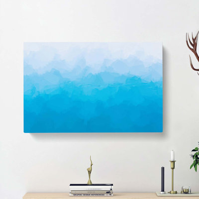 Tranquil Ocean in Abstract - Wrapped Canvas