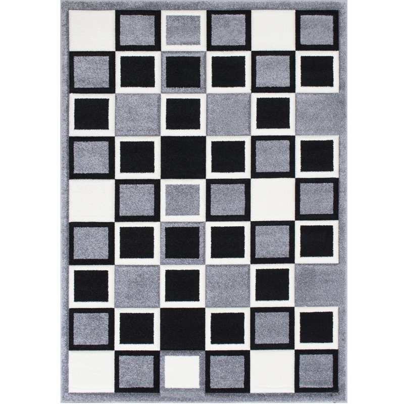 Cesarino Geometric Indoor Rug, Rectangle 5'2" x 7'2"