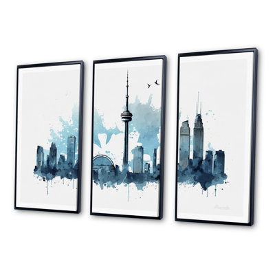 " Toronto Skyline V " 3 - Pieces