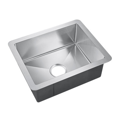 Uberto 16.5'' L Single Bowl Stainless Steel Kitchen Sink