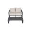 Canapé double + table basse rectangulaire, coussins brun clair Yb15052 (Tino Tino), canapé d'extérieur