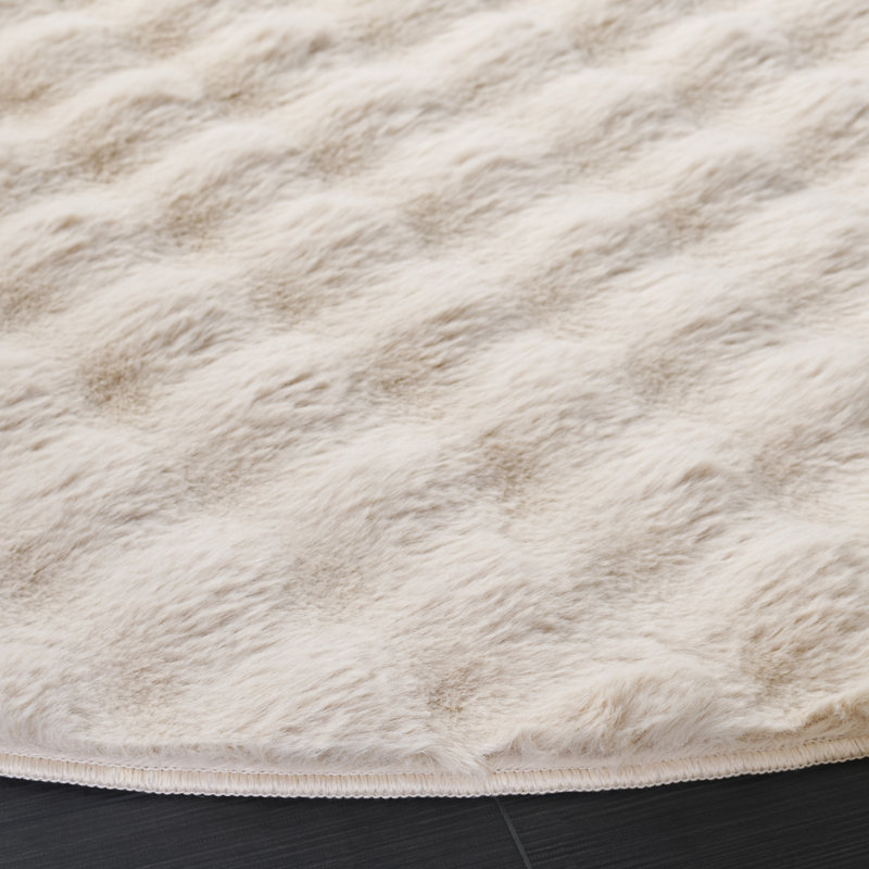 Tapis Faux Rabbit Bubble 100 Performance, Rond 6 pi