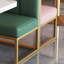 Banquette moderne en similicuir vert