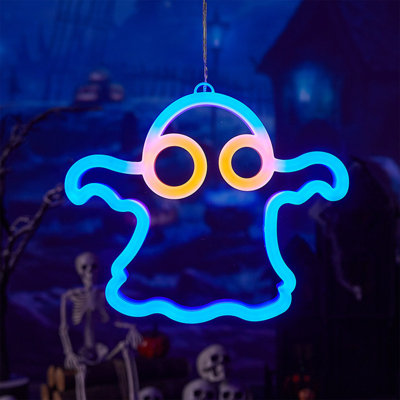 Halloween LED Decorative Lights LED Neon Lights Shopping Mall Room Bedroom Layout Photo Hanging Lamp USB Powered