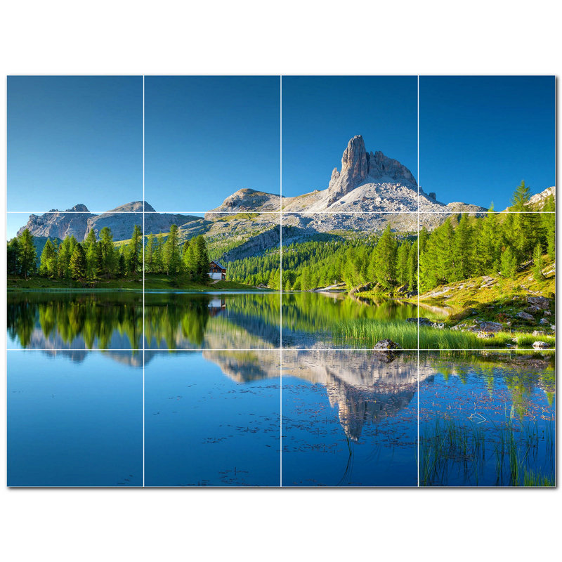 Murale décorative en céramique 4,25 po x 4,25 po