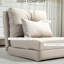 Lit de salon pliant et rembourré pour la maison: tissu d'ameublement en lin beige réglable