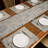 Mestan Rectangle Damask Shabbat High Pick Density Fabric Table Runner-1757975828