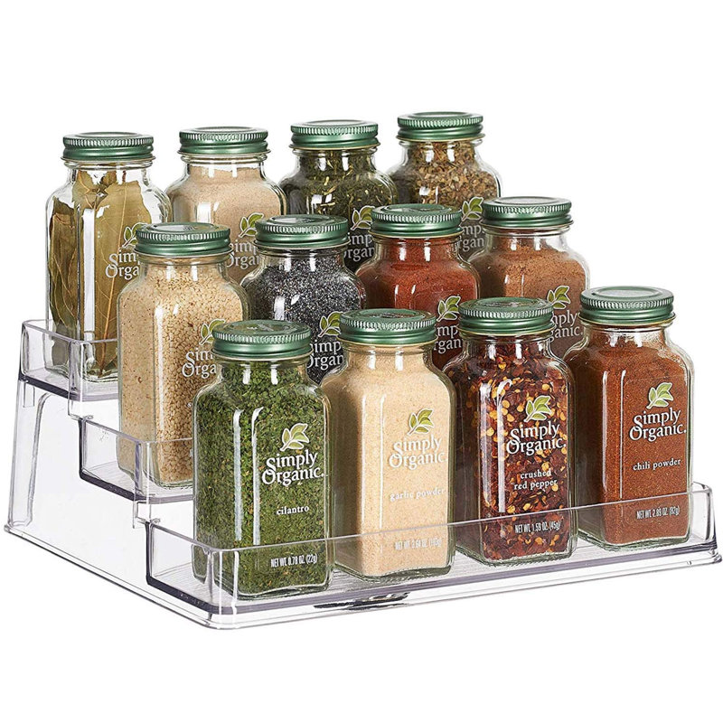 Rangement à 3 niveaux pour tablettes Home Intuition, transparent (2), 2