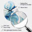 Horloge murale bleue et grise-105483909