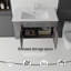 Meuble-lavabo flottant avec lavabo, porte à fermeture en douceur, lavabo en céramique, contreplaqué-861940042-861940145