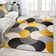 Good Vibes Christifer Geometric Gold/Gray/Black Area Rug