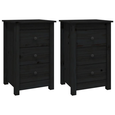 Prager 40cm W Solid Wood Bedside Table