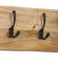 Keely Solid Wood Wall 4 - Hook Wall Mounted Coat Rack