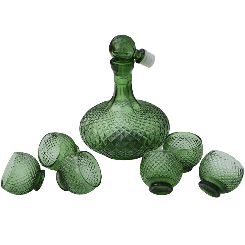 7 - Piece Glass Beverage Server Set