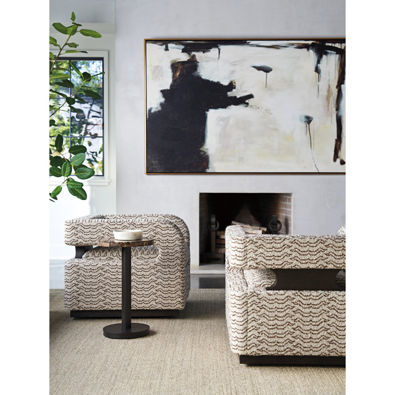 Zanzibar Geometric Swivel Barrel Chair in Durban