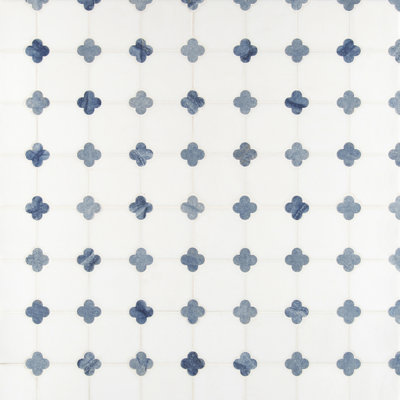 Azula 11.75" x 12.2" Marble Mosaic Tile