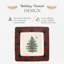 Christmas Tree TARTAN SQUARE PLATTER 10"