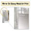 White and Gold Modern Abstract - White Wall Mirror Decor-589526961