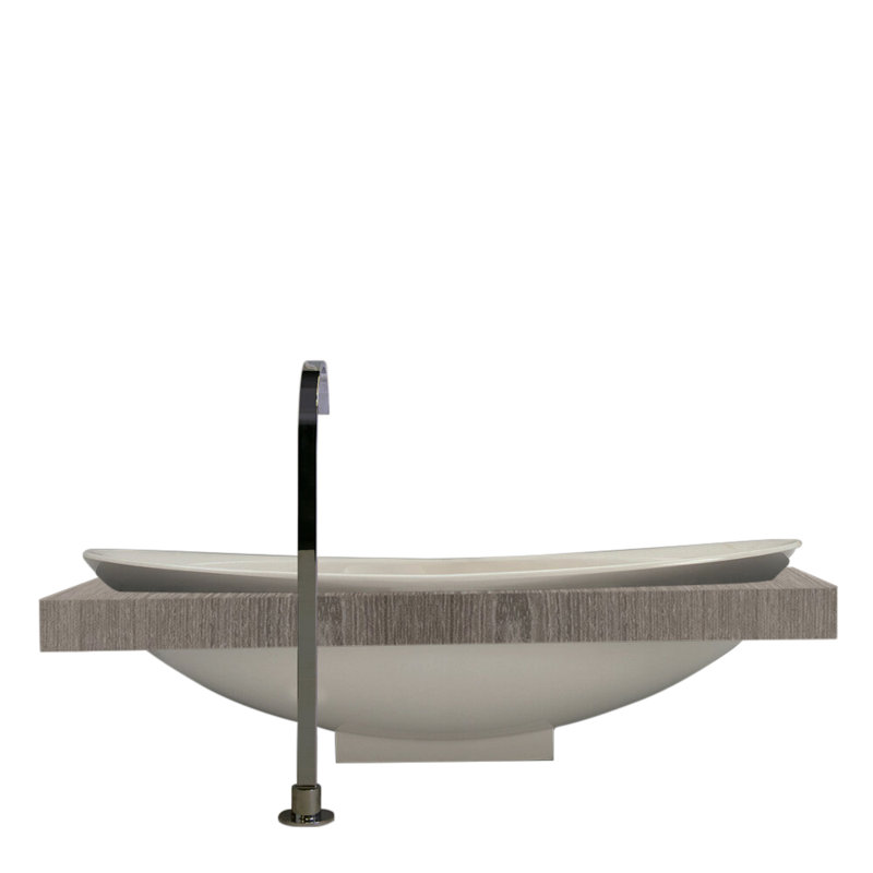 Suave 78.75'' L Soaking Bathtub, Silver Oak
