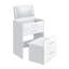 Mini coiffeuse avec tabouret, DEL et USB Picket House Furnishings Aurora-1618117193